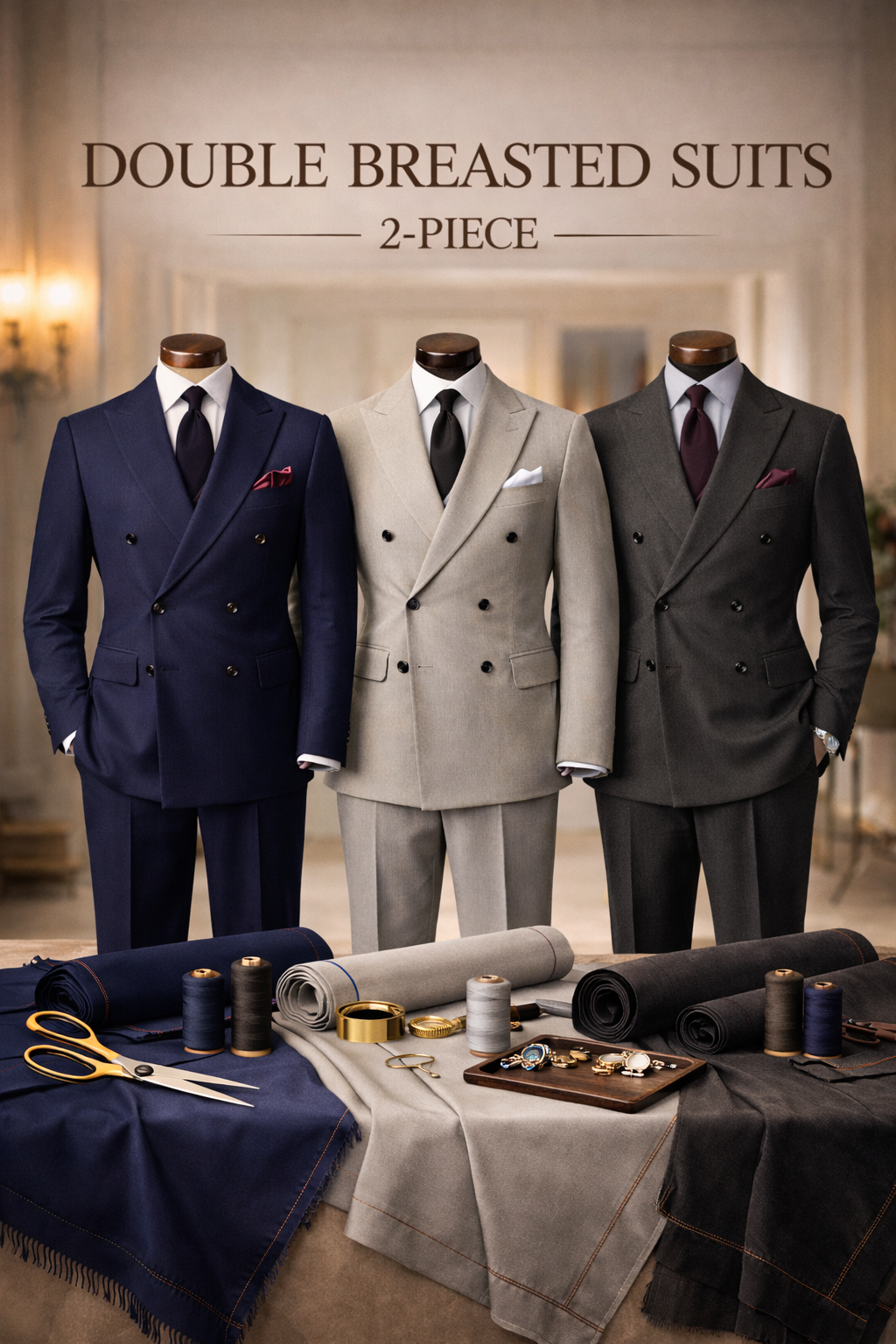 Double Breasted 2-Piece Suits