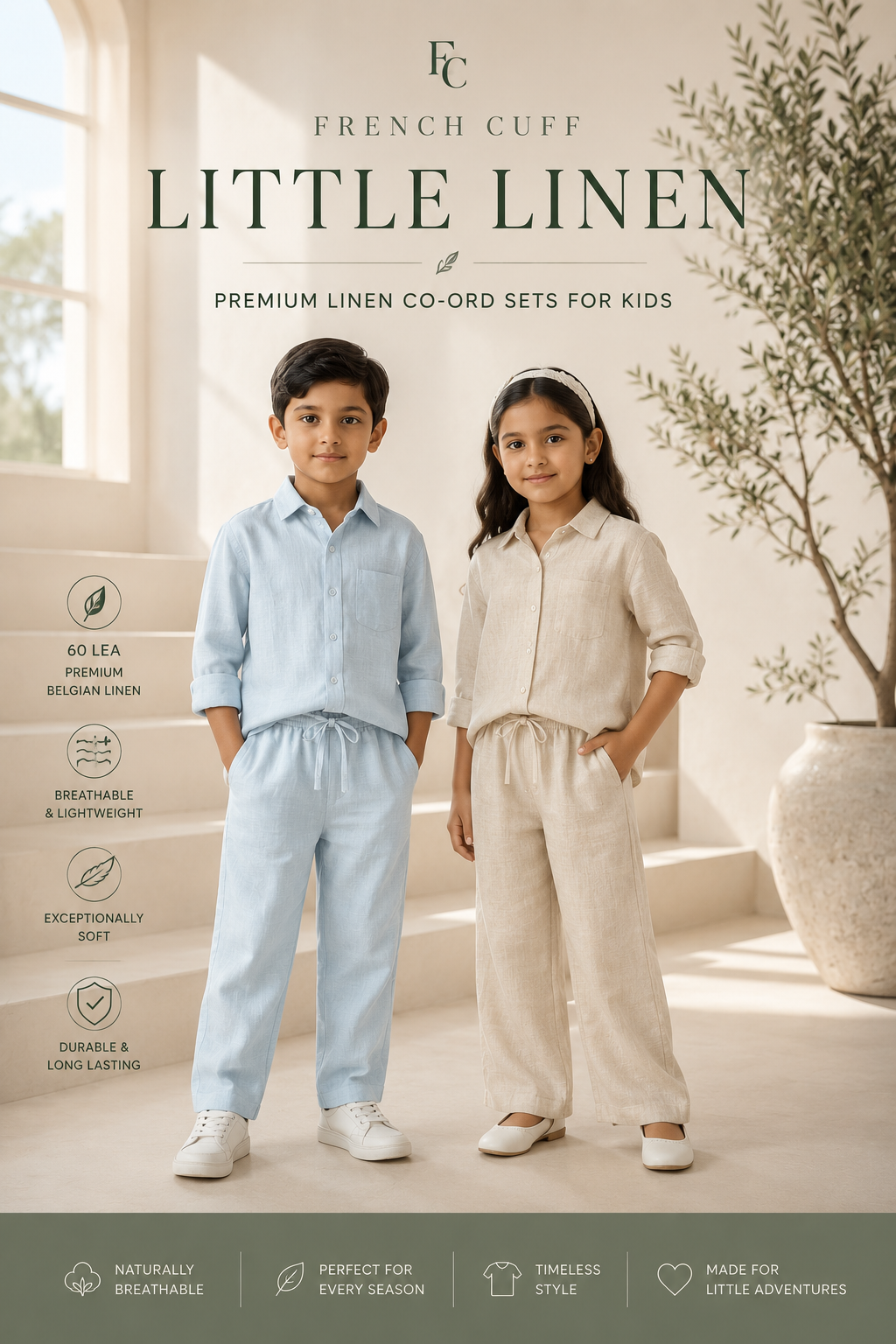 Kid's Linen Pair