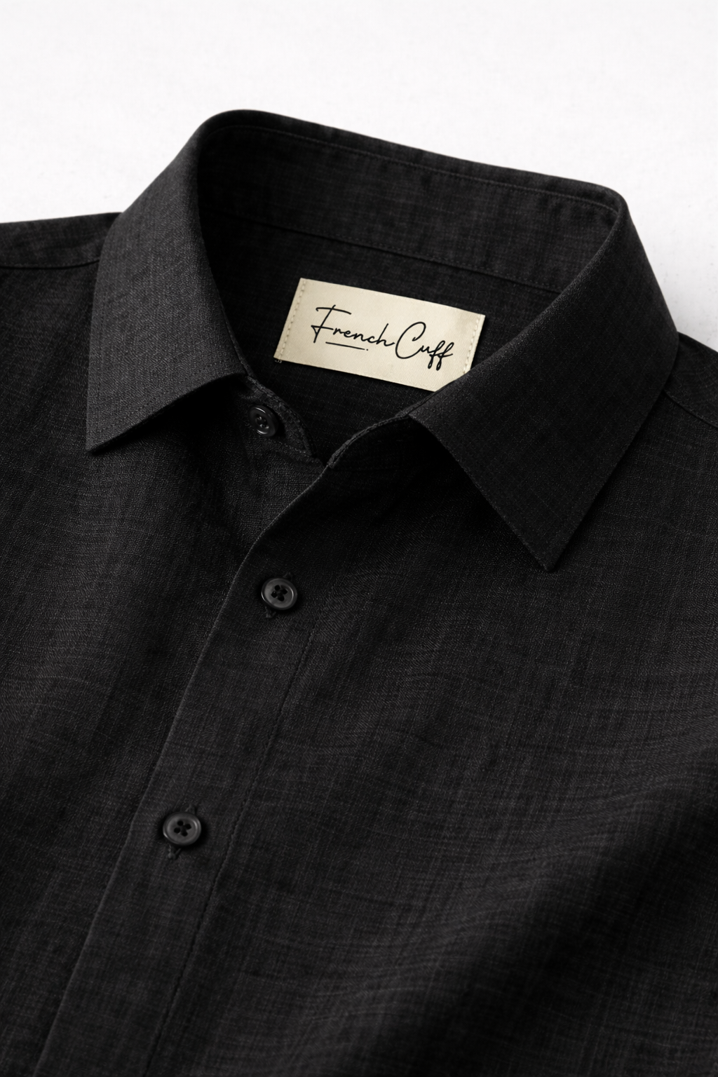 Full Sleeve Men's Pure Linen Black Shirt | Summer Wear