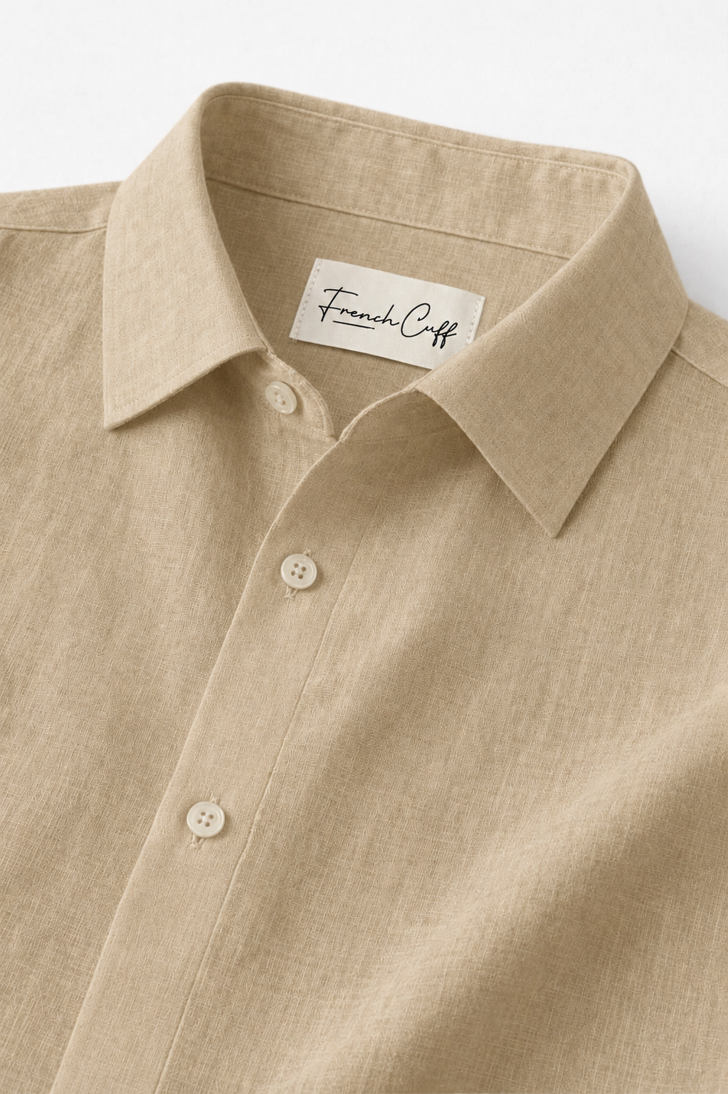 Full Sleeve Men's 100% Belgium Linen Khaki Shirt | Summer Special