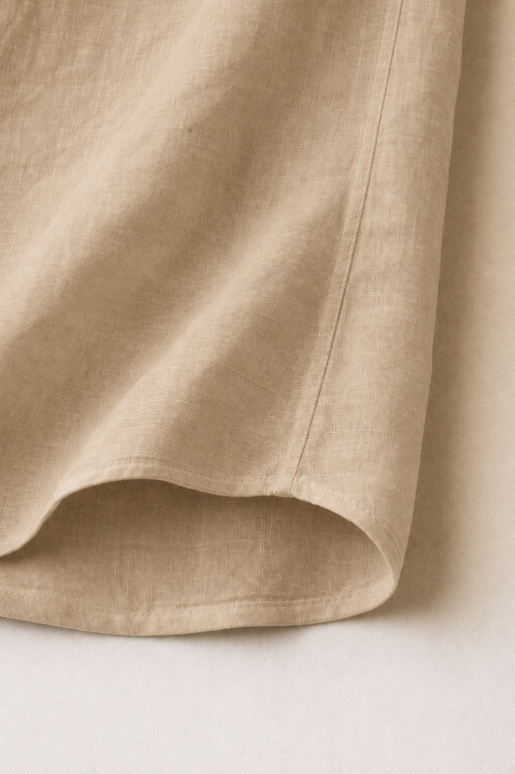 Full Sleeve Men's 100% Belgium Linen Khaki Shirt | Summer Special