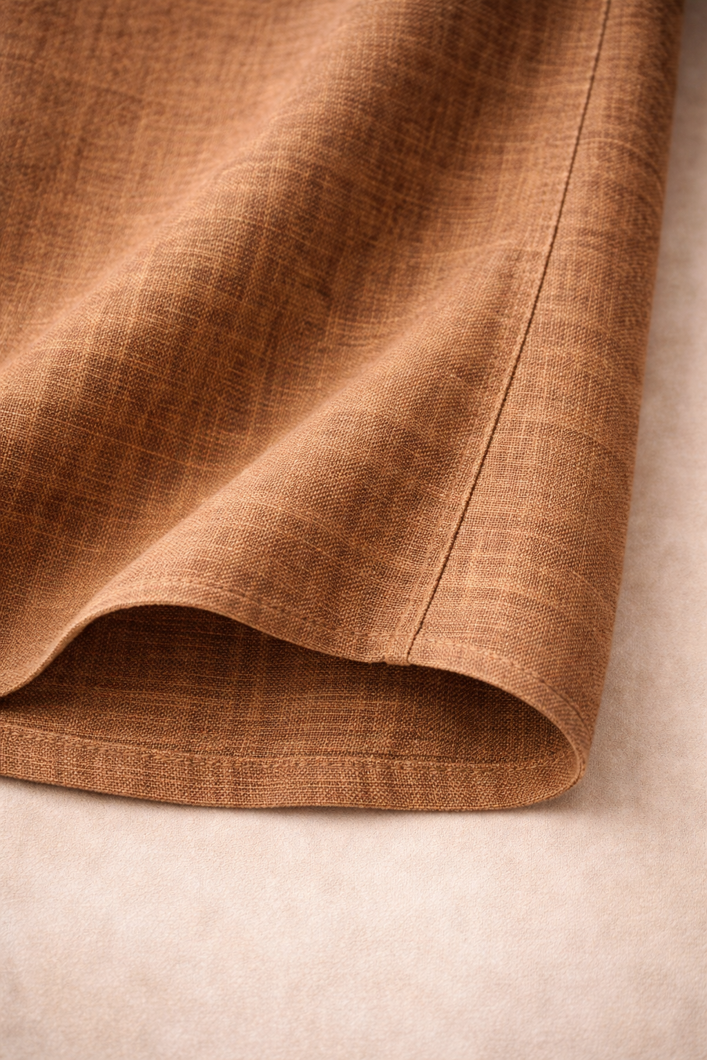 Full Sleeve Men's Pure Linen Brown Shirt | Summer Wear