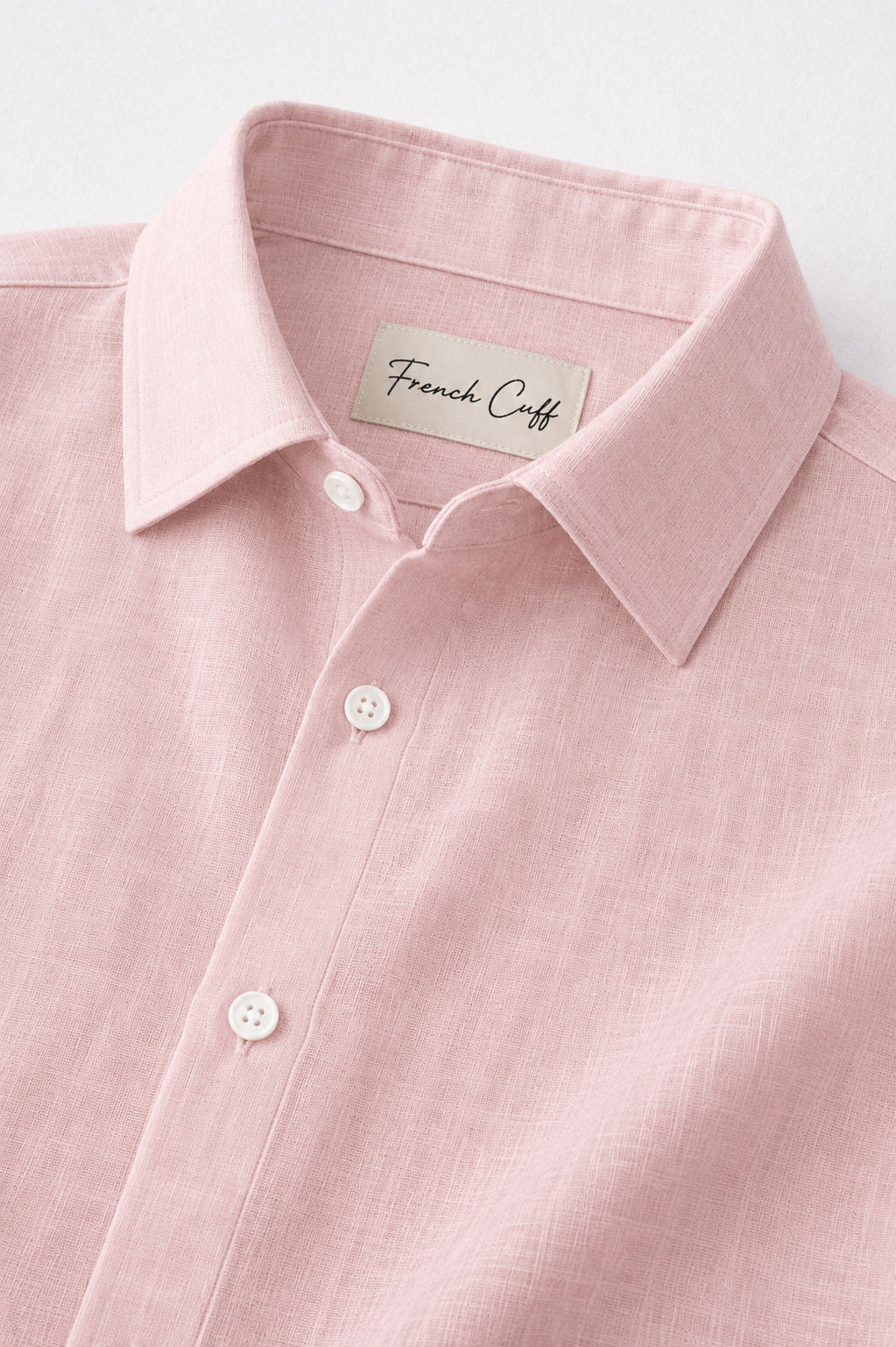 Half Sleeve Men's Pure Linen Powder Pink Shirt | Summer Wear