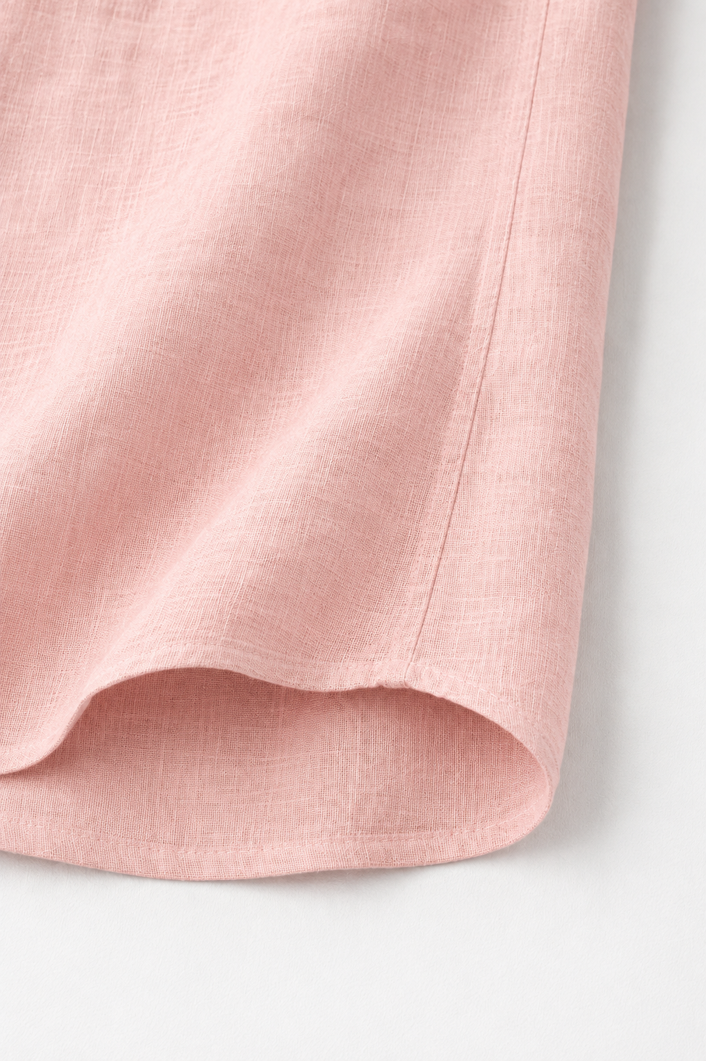 Full Sleeve Men's Pure Linen Powder Pink Shirt | Summer Wear