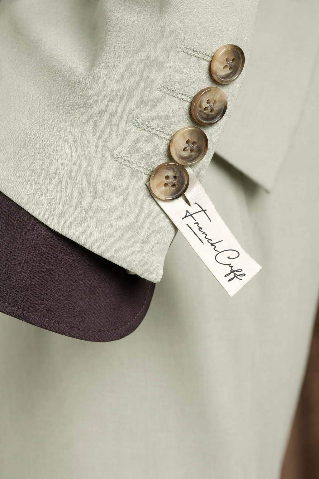 French Cuff Men's Lime Single Buttoned 3-Piece Suit