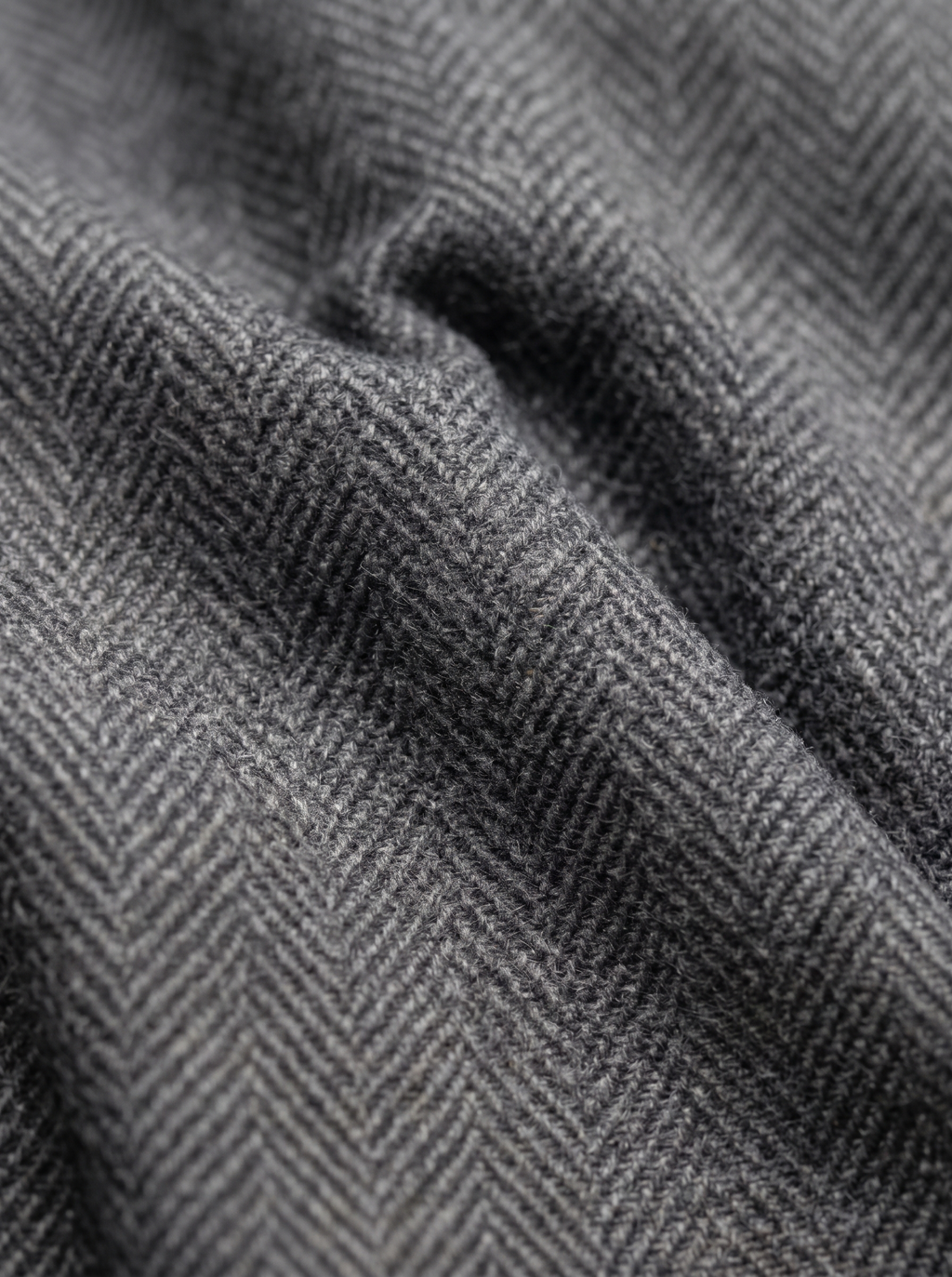 Luxury Grey Herringbone Fabric | Premium Formal Wear Fabric