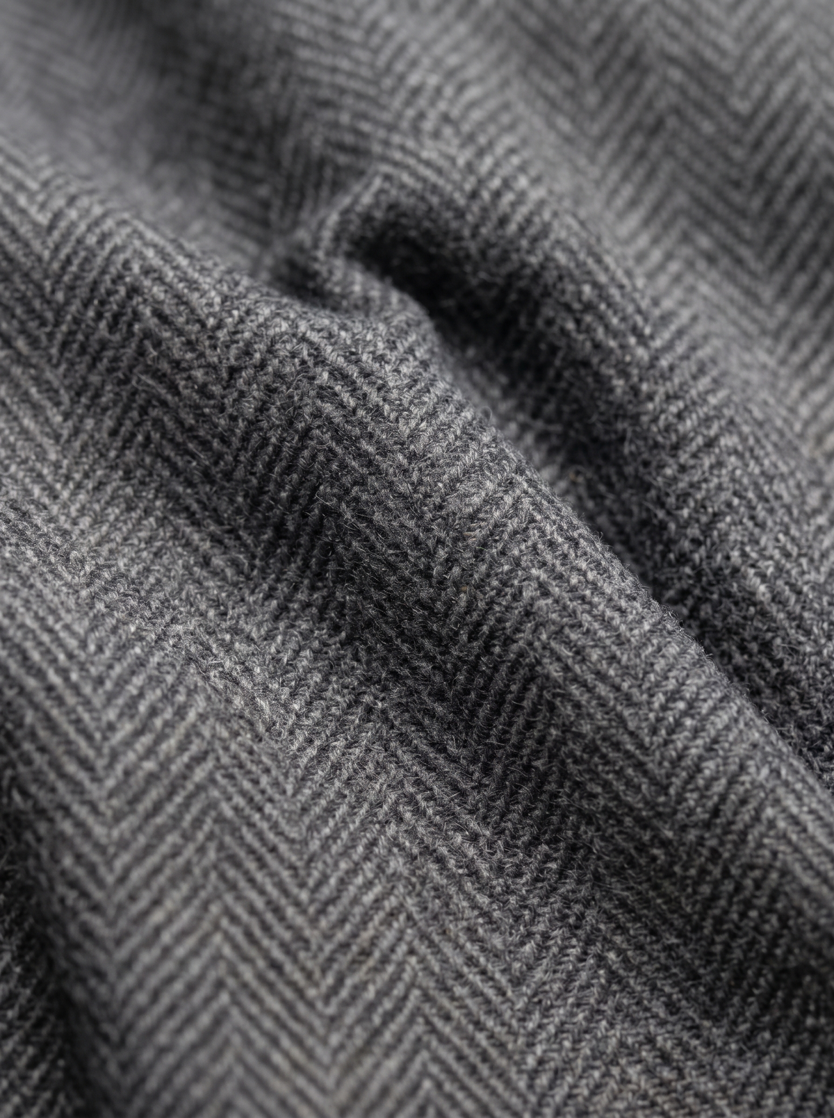 Luxury Grey Herringbone Fabric | Premium Formal Wear Fabric