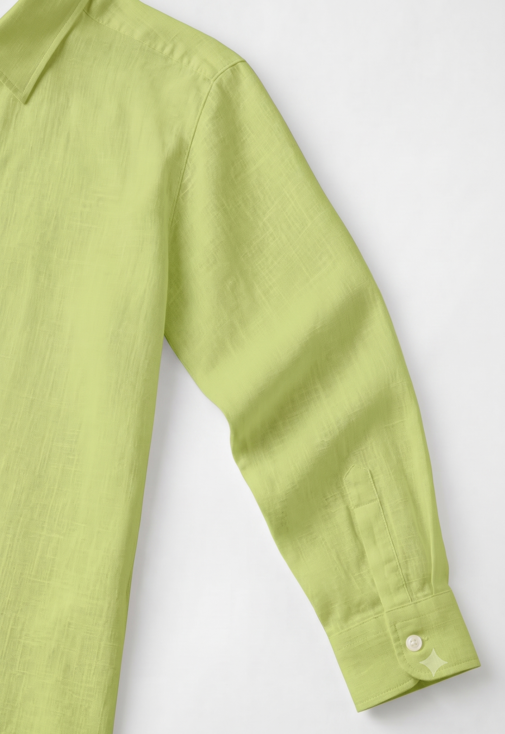 Full Sleeve Men's 100% Belgium Linen Olive Green Shirt | Summer Special