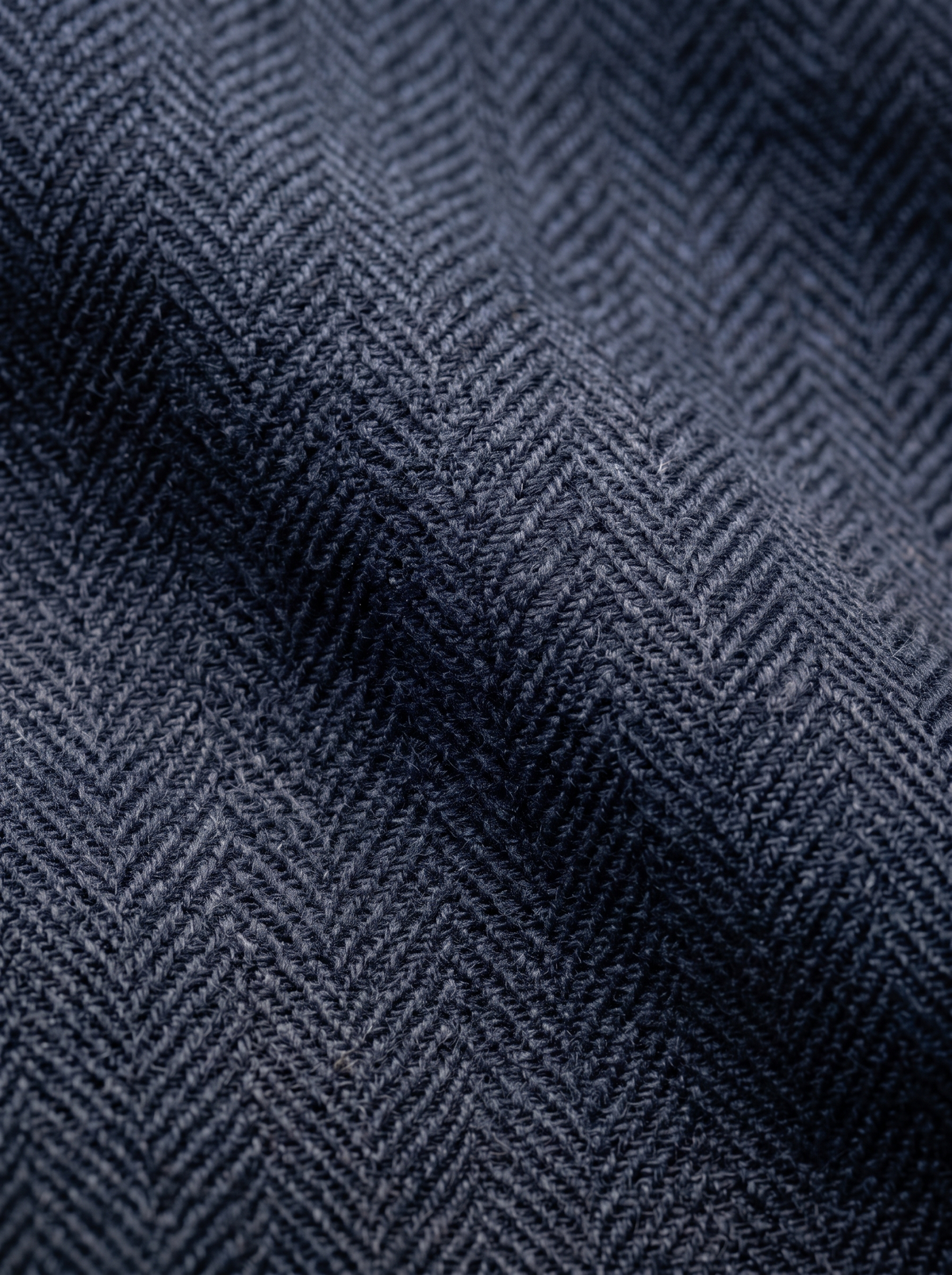 Luxury Navy Herringbone Fabric | Premium Formal Wear Fabric