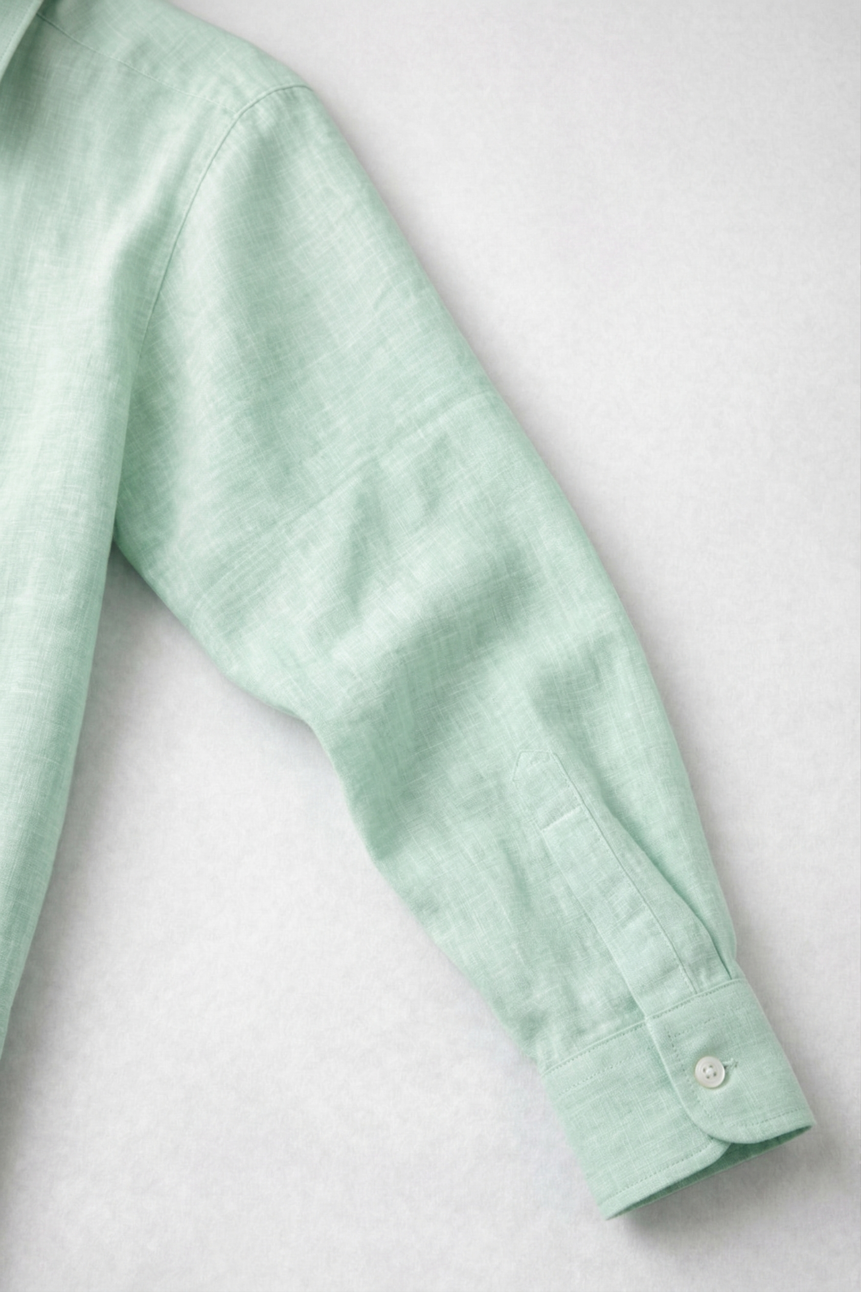 Full Sleeve Men's Pure Linen Minty Green Shirt | Summer Wear