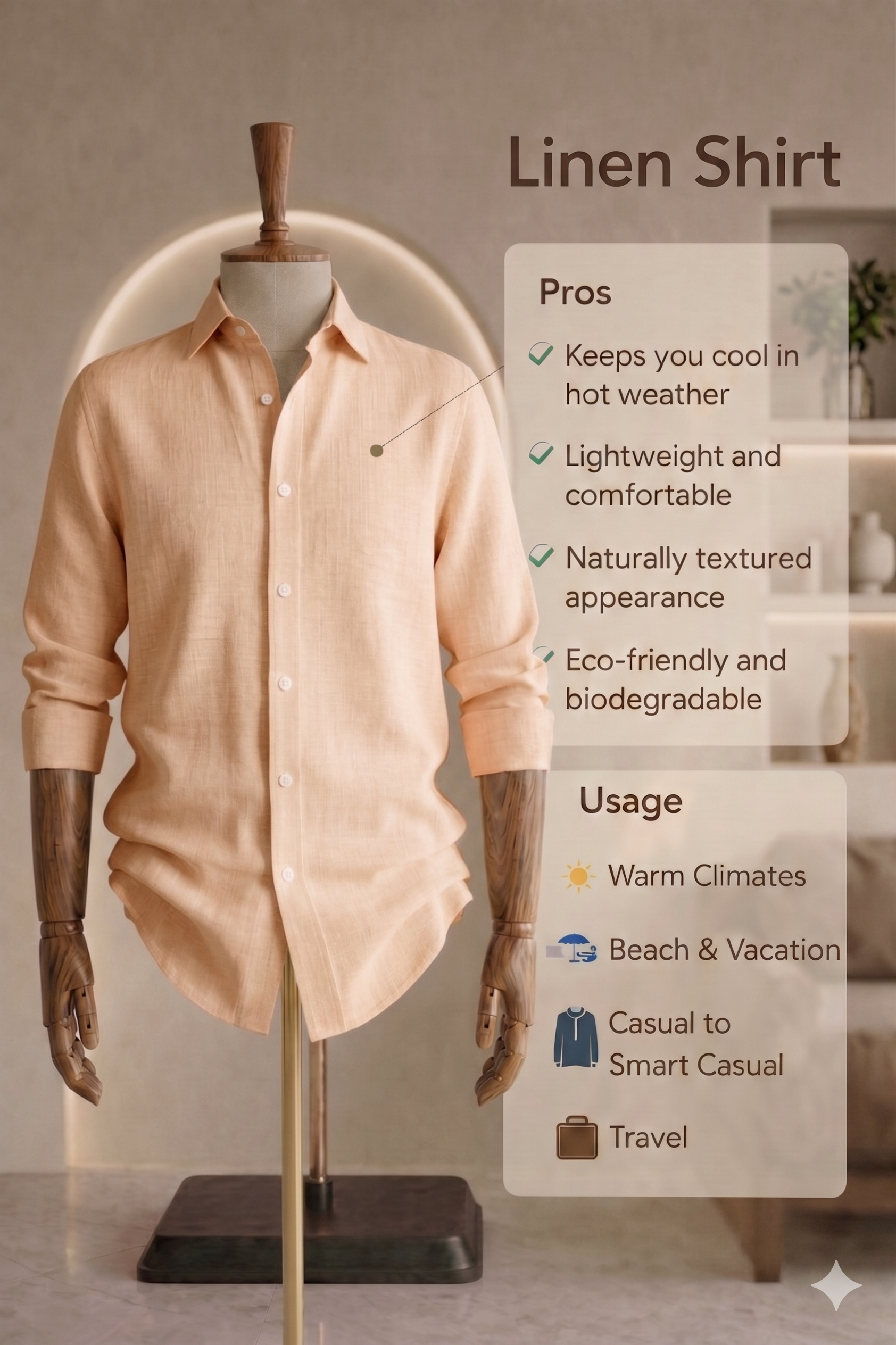 Half Sleeve Linen Pair For Men | Khaki Linen Shirt with Navy Linen Pant