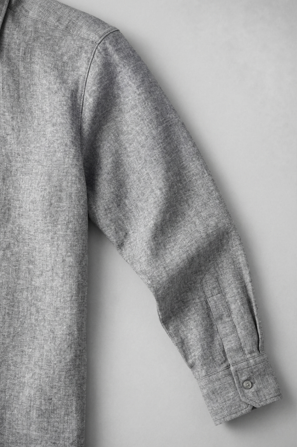 Full Sleeve Men's Pure Linen Dark Grey Shirt | Summer Wear