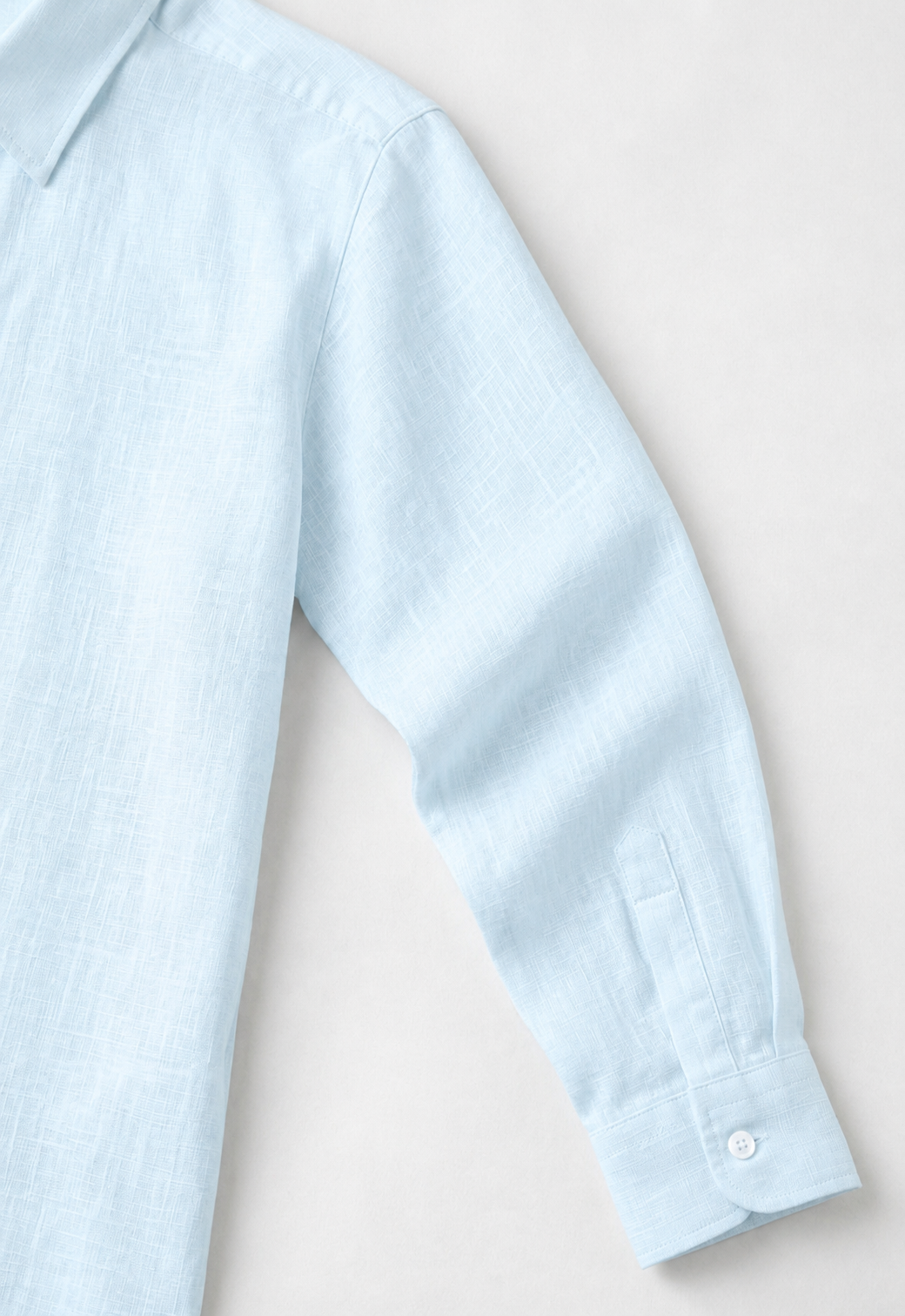 Full Sleeve Men's Pure Linen Sky Blue Shirt | Summer Wear