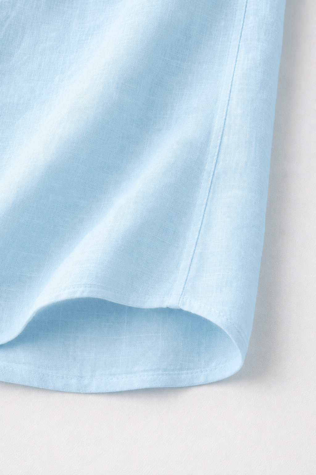 Full Sleeve Men's 100% Belgium Linen Sky Blue Shirt | Summer Special