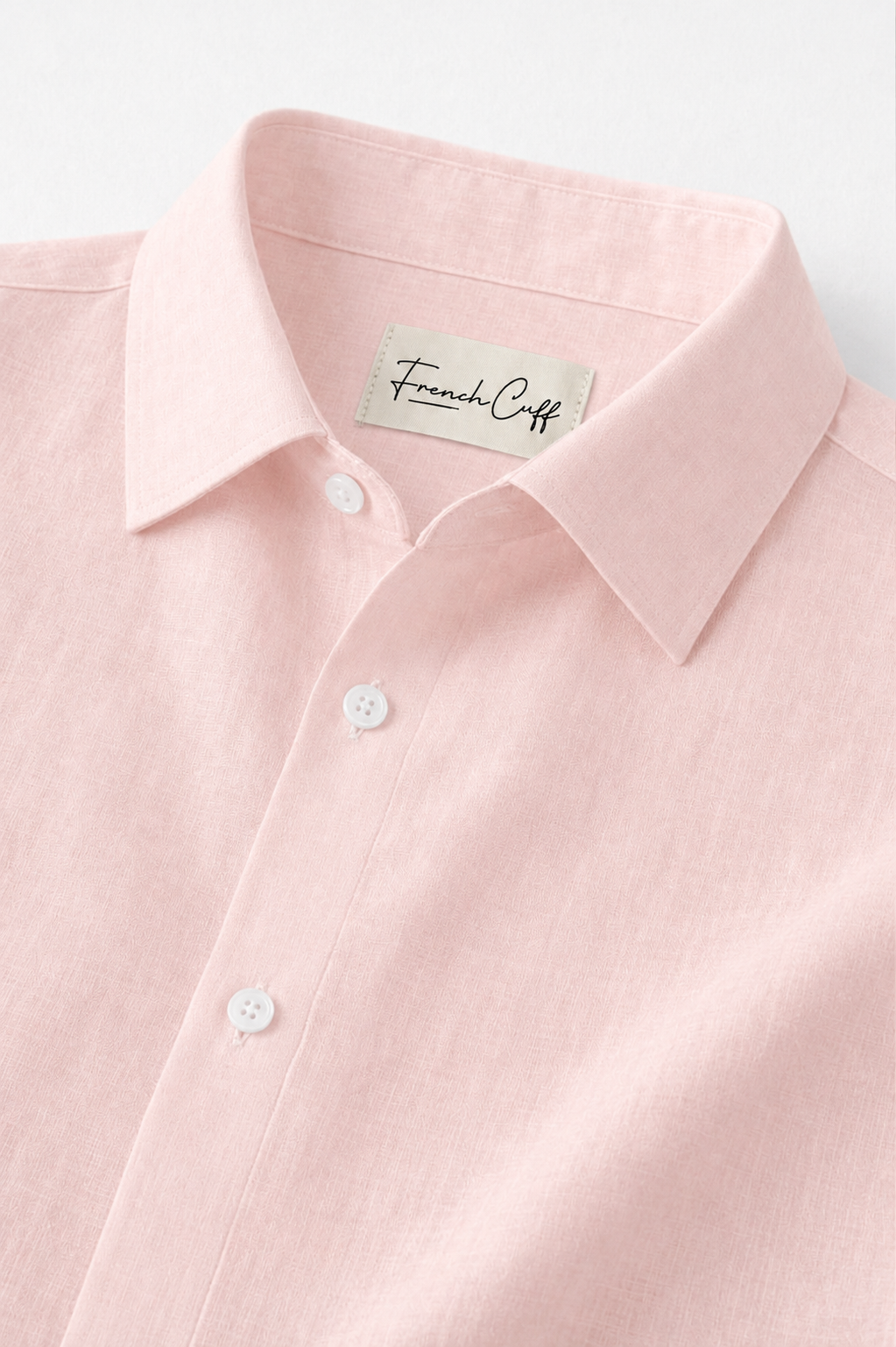 Half Sleeve Men's Pure Linen Powder Pink Shirt | Summer Wear