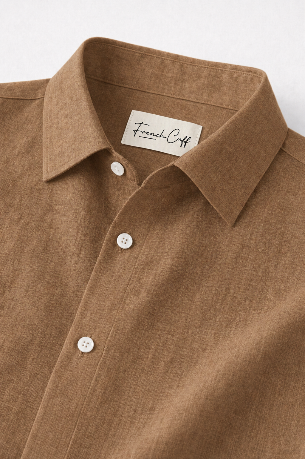 Full Sleeve Men's 100% Belgium Linen Brown Shirt | Summer Special