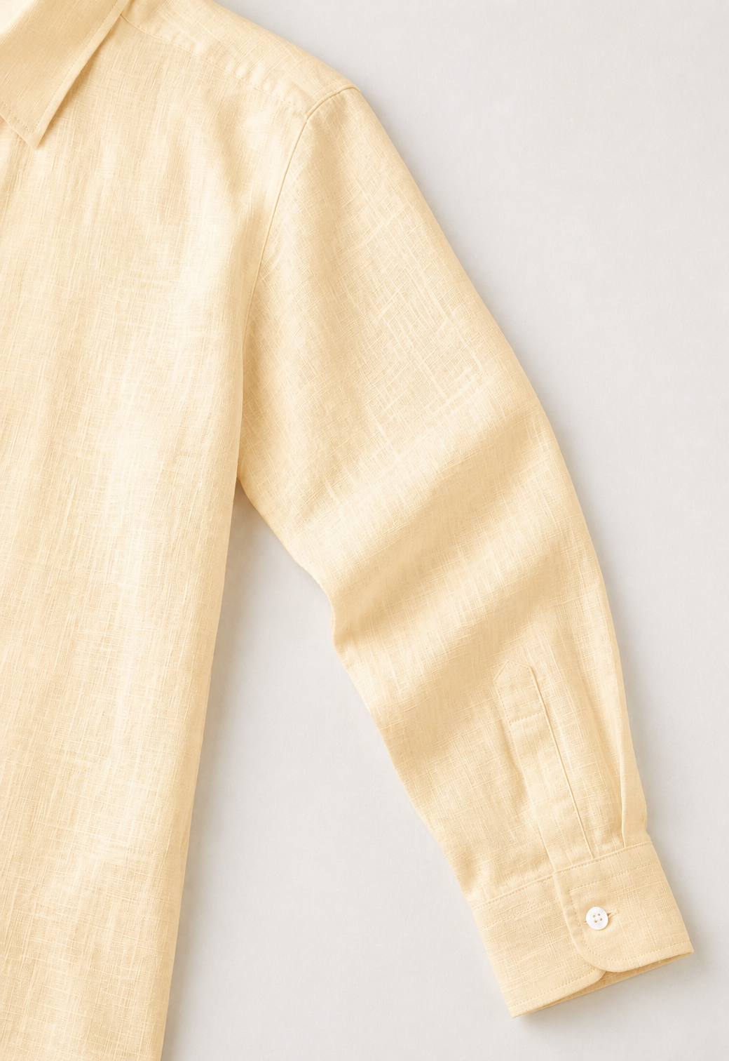Full Sleeve Men's Pure Linen Khaki Shirt | Summer Wear