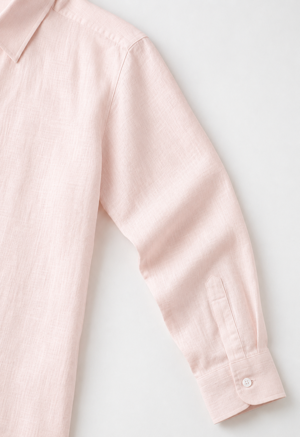 Full Sleeve Men's Pure Linen Powder Pink Shirt | Summer Wear