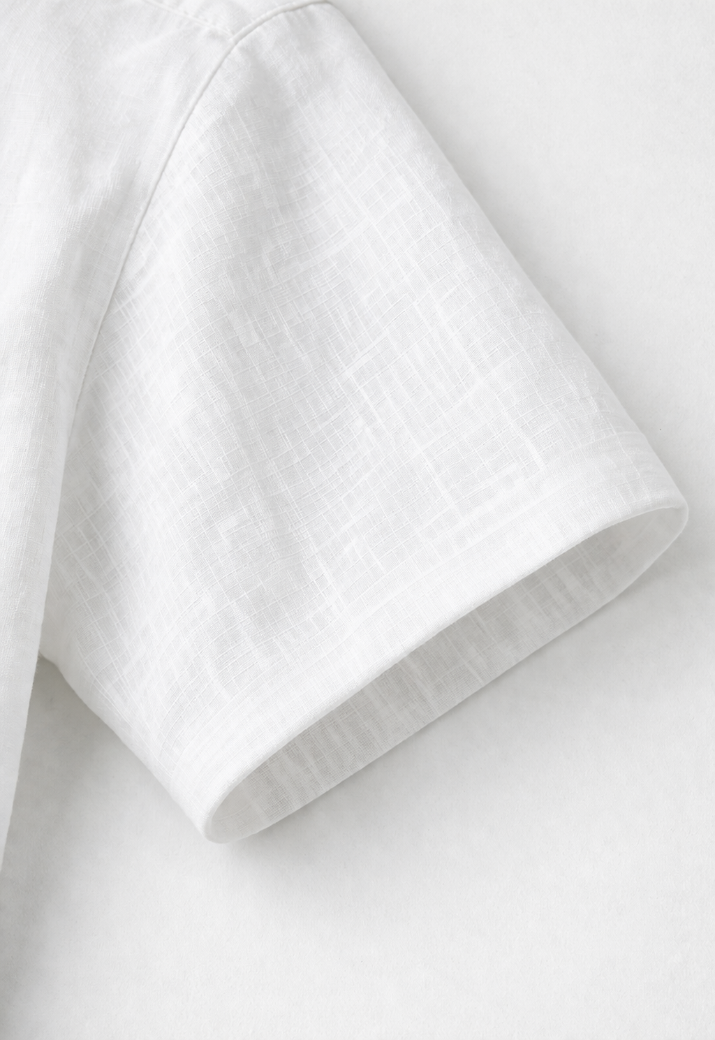 Half Sleeve Men's Pure Linen White Shirt | Summer Wear