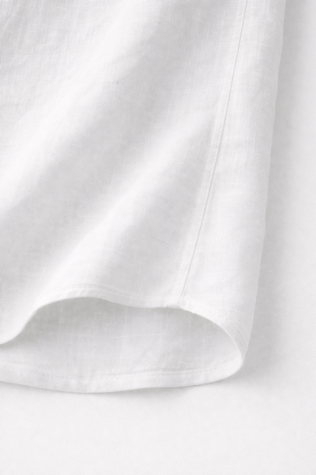 White Linen Shirt Half Sleeve