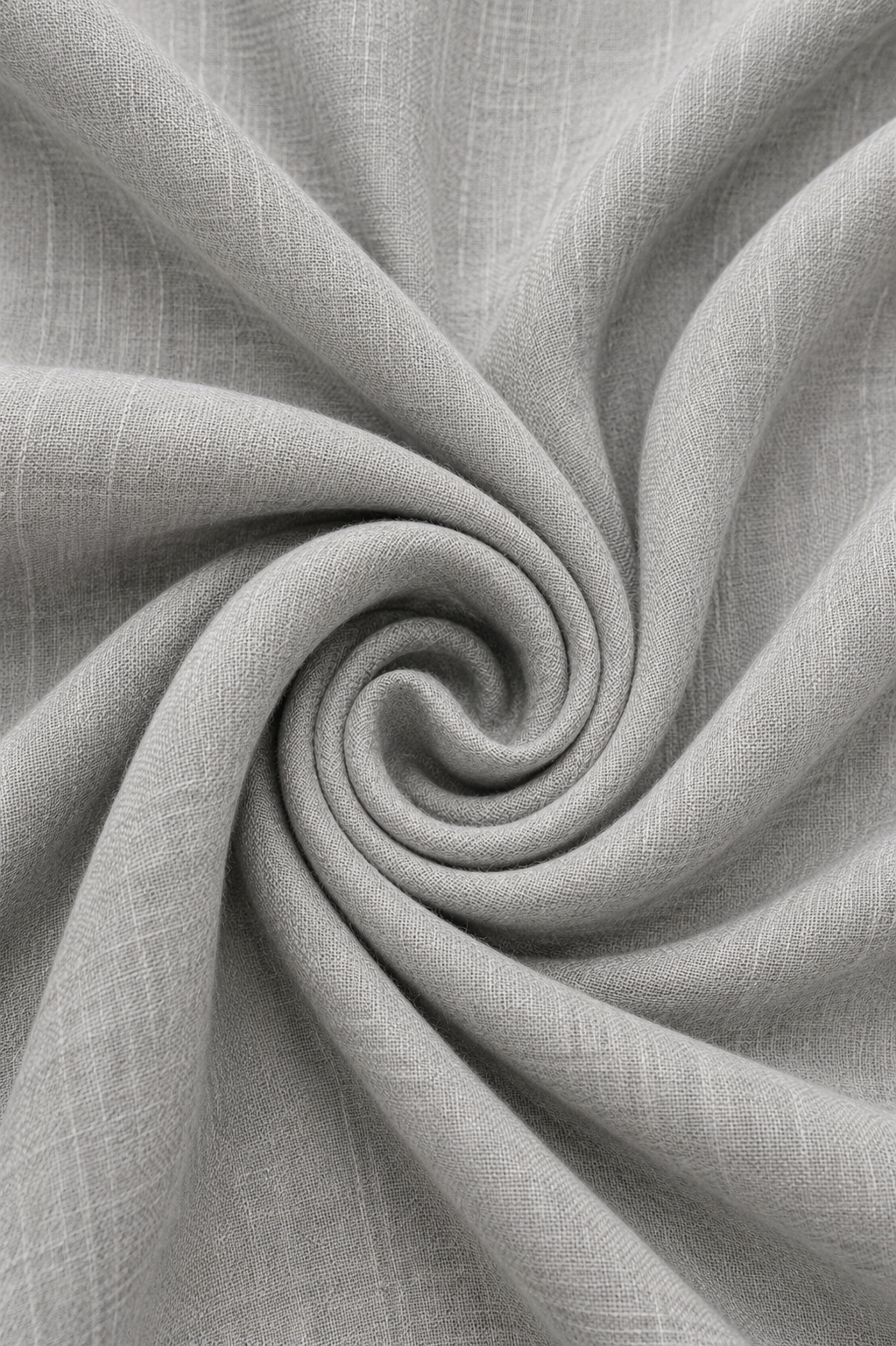French Cuff 100% Belgium Linen Light Grey Fabric.
