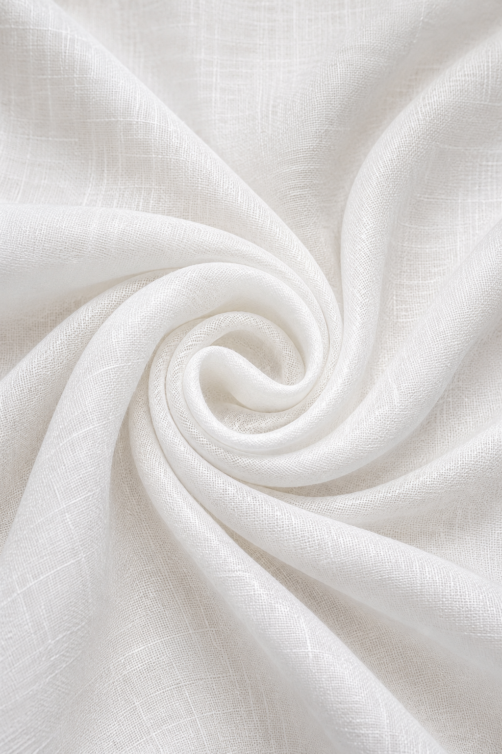 French Cuff 100% Belgium Linen White Fabric.