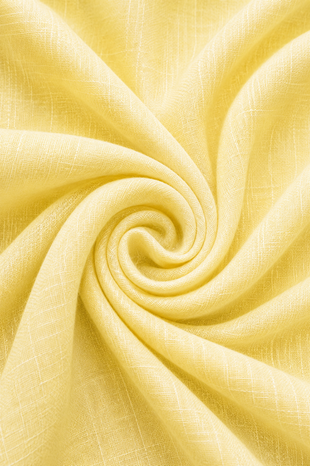 French Cuff 100% Belgium Linen Yellow Fabric